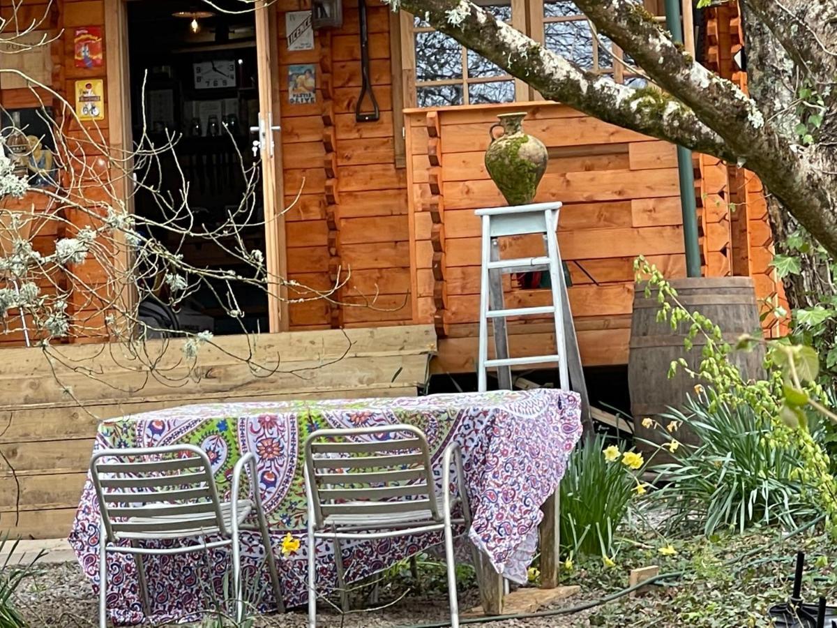 Retro Private Lodge With Hot Tub Nr Dartmoor Newton Abbot Bagian luar foto