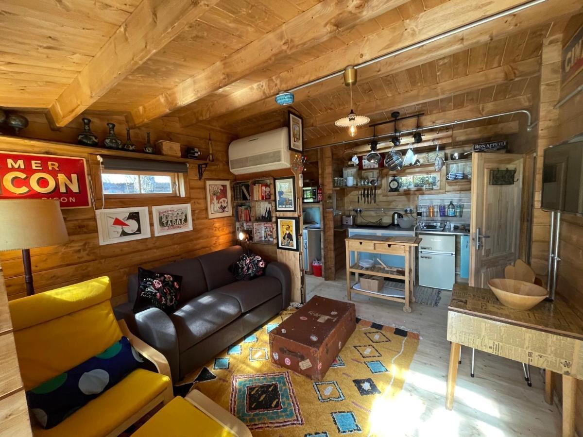 Retro Private Lodge With Hot Tub Nr Dartmoor Newton Abbot Bagian luar foto