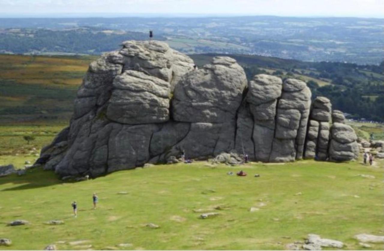 Retro Private Lodge With Hot Tub Nr Dartmoor Newton Abbot Bagian luar foto